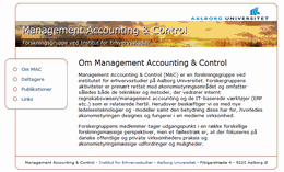 MAC - Management Accounting & Control